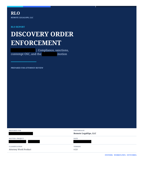 Original report cover with identifying details redacted